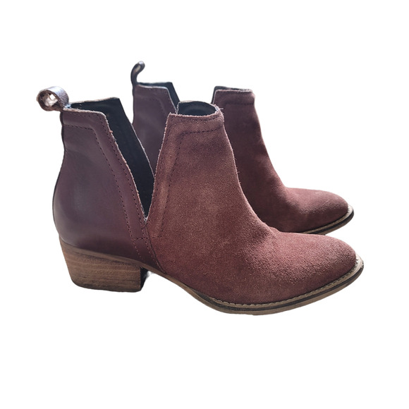 DIBA.True Brown Cut Out Leather Ankle Booties Women's Size 6 - Picture 14 of 14